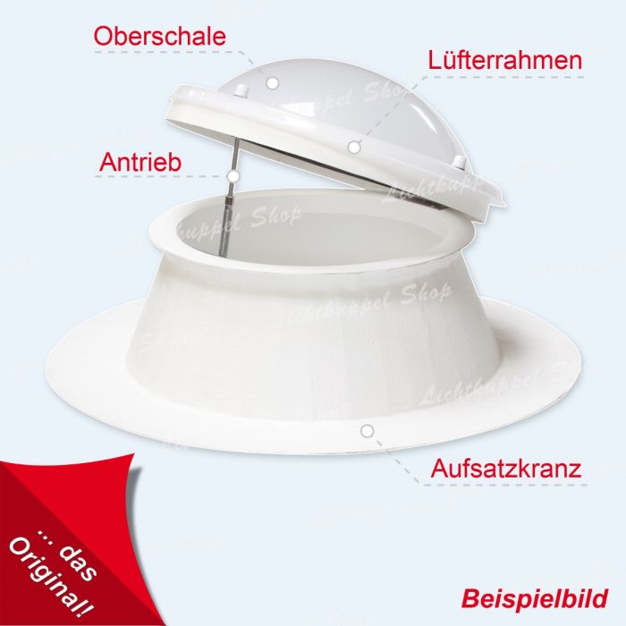 Lichtkuppel Oberschale 60 x 100 cm | Acryl (AC, Plexigla